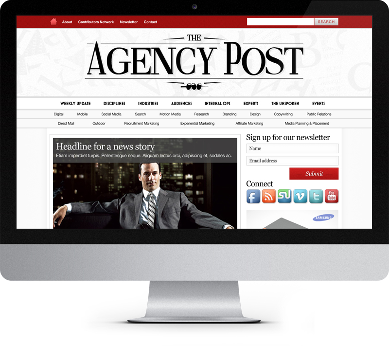 Agency Post web design